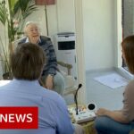 Coronavirus: Dutch care home reunites families in a glass pod – BBC News